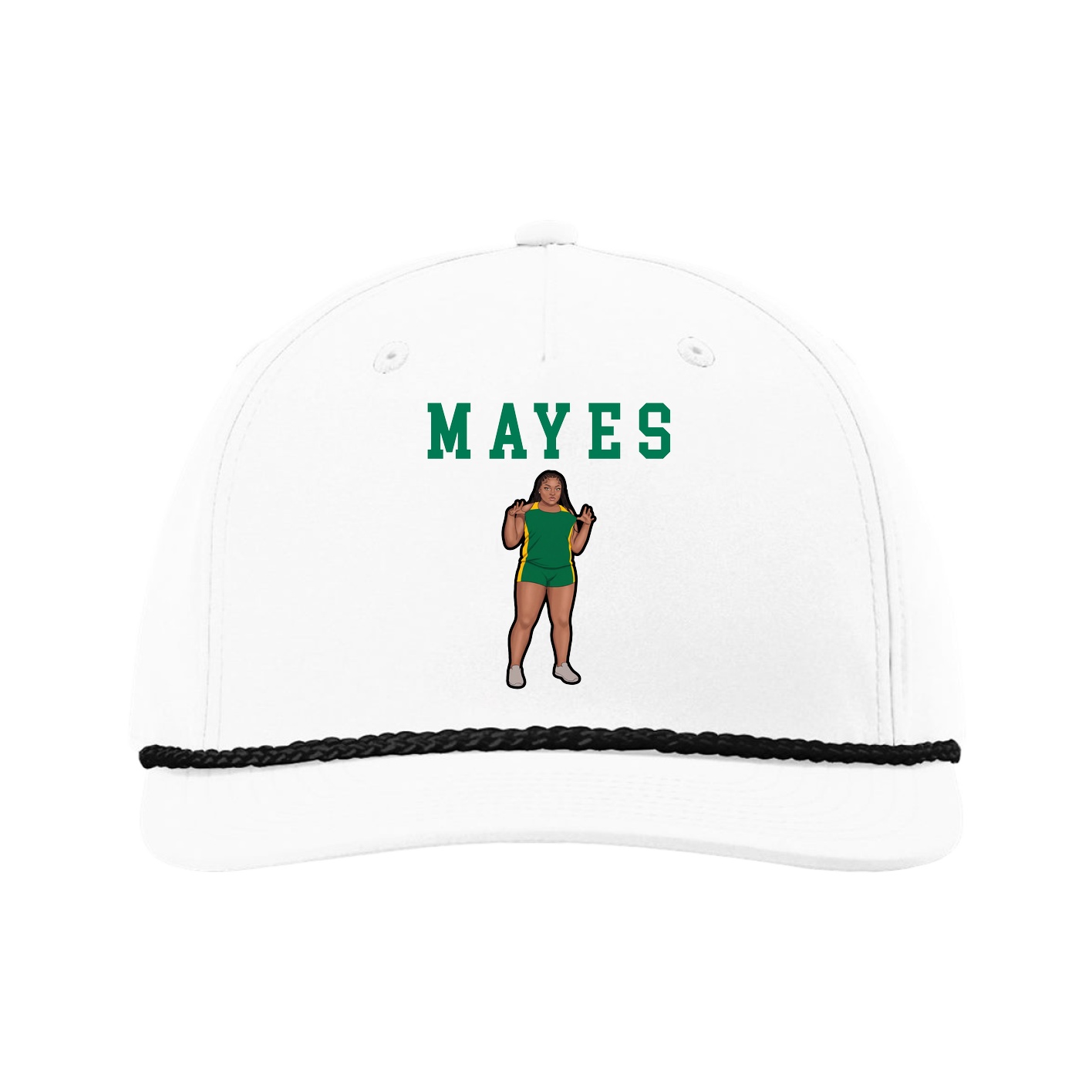 Five-Panel Classic Rope Cap — Shirsey in White