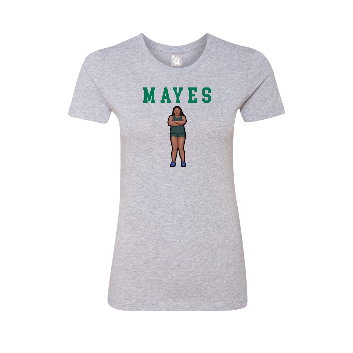 Fitted Women's Tee — Shirsey in Grey