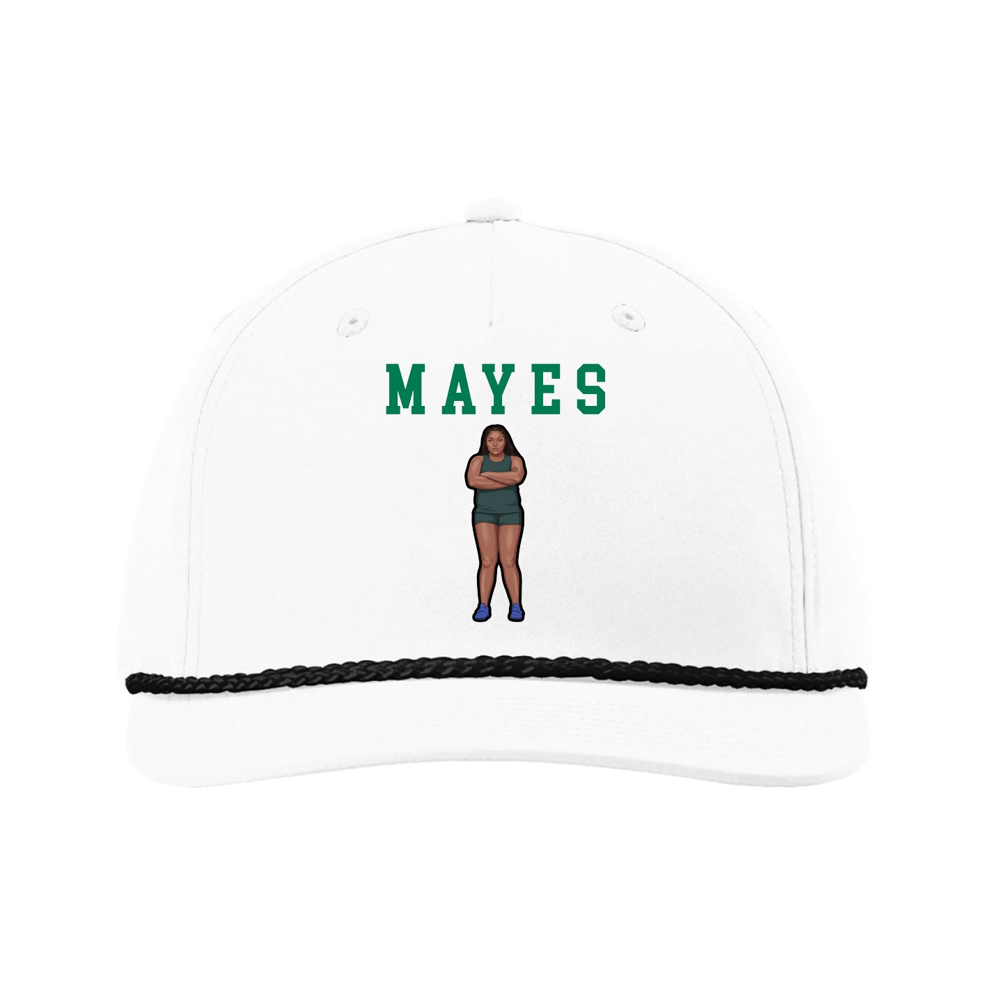 Five-Panel Classic Rope Cap — Shirsey in White