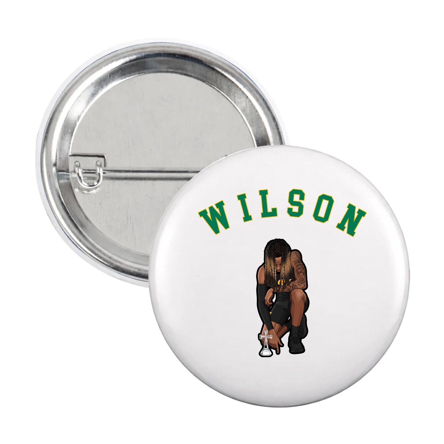 Game Day Button — Shirsey Arch in White