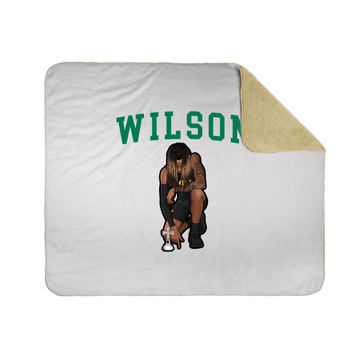 Throw Blanket — Shirsey in White