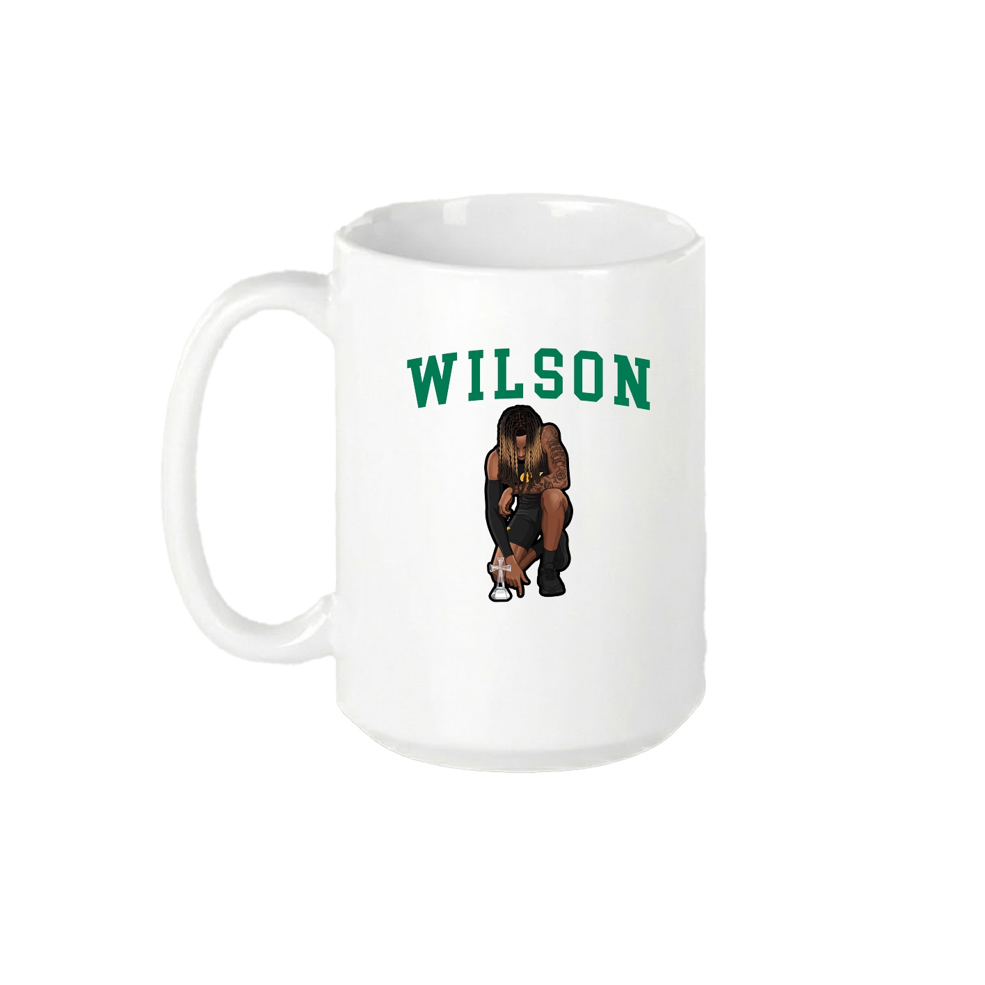 15oz Coffee Mug — Shirsey in White