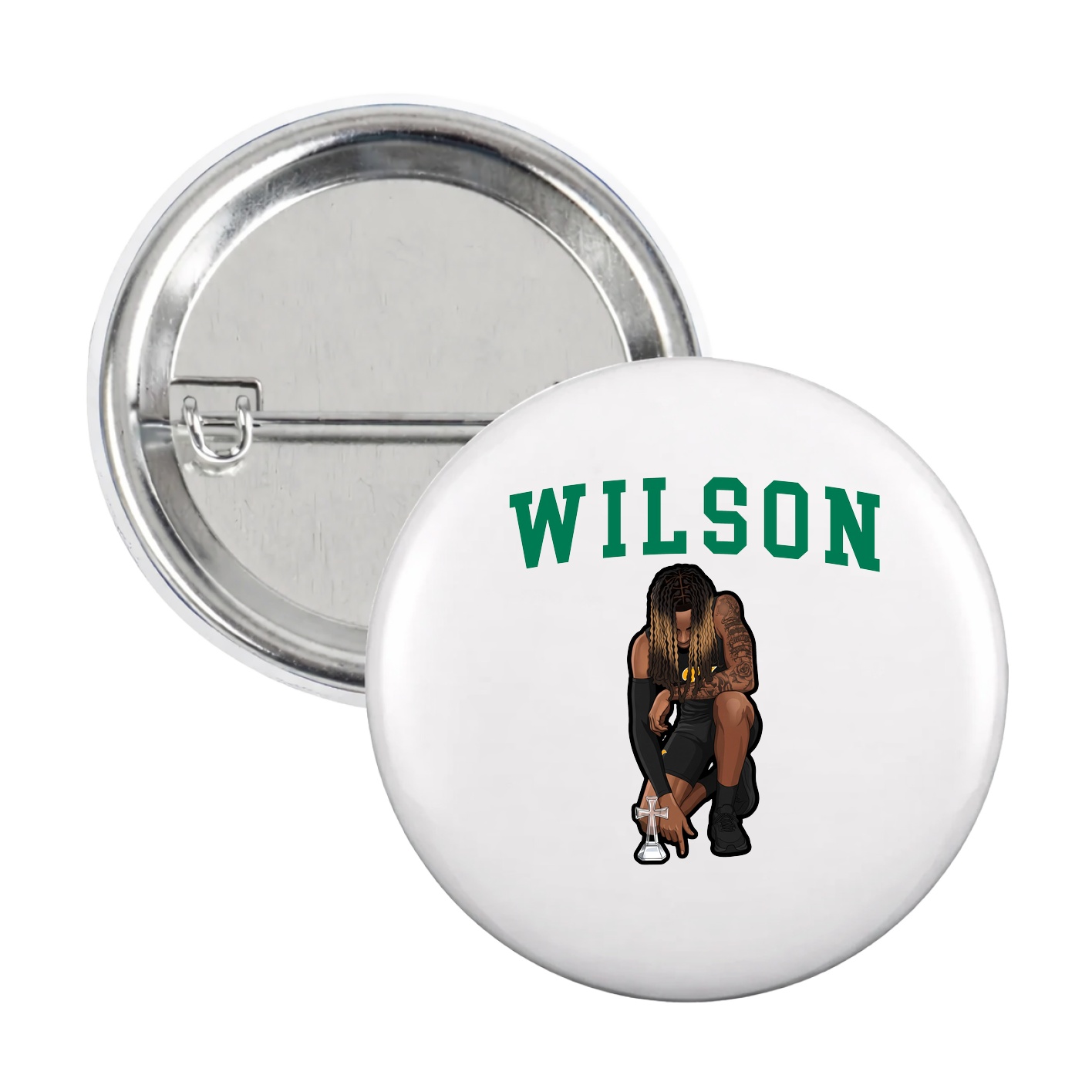 Game Day Button — Shirsey in White