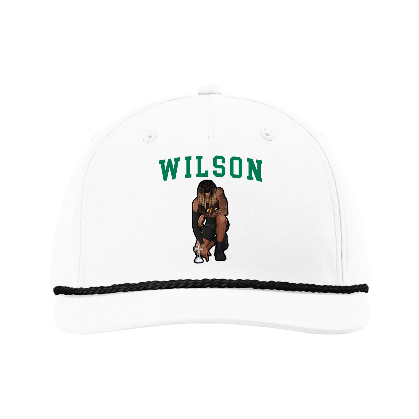 Five-Panel Classic Rope Cap — Shirsey in White