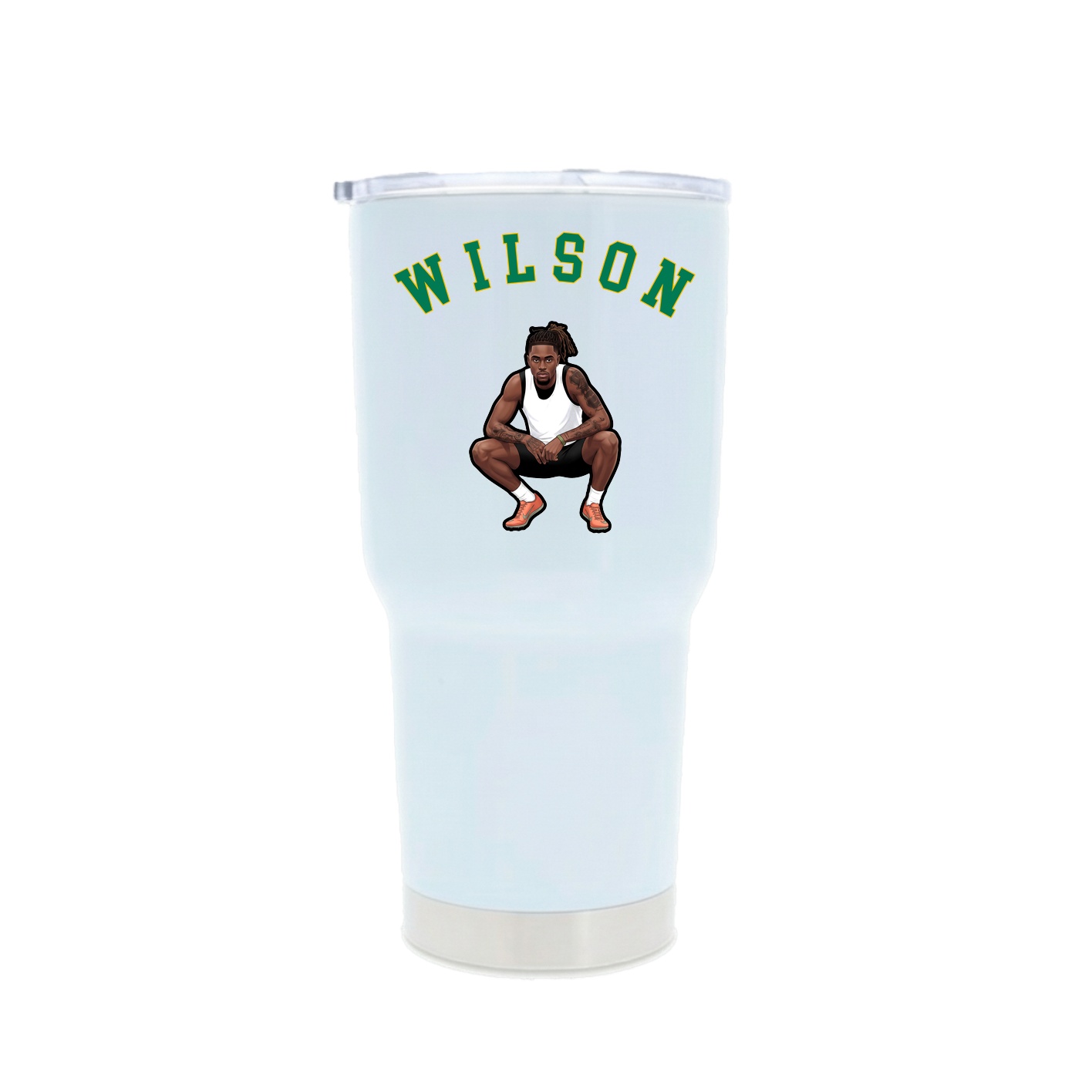 30oz Stainless Steel Tumbler — Shirsey Arch in White