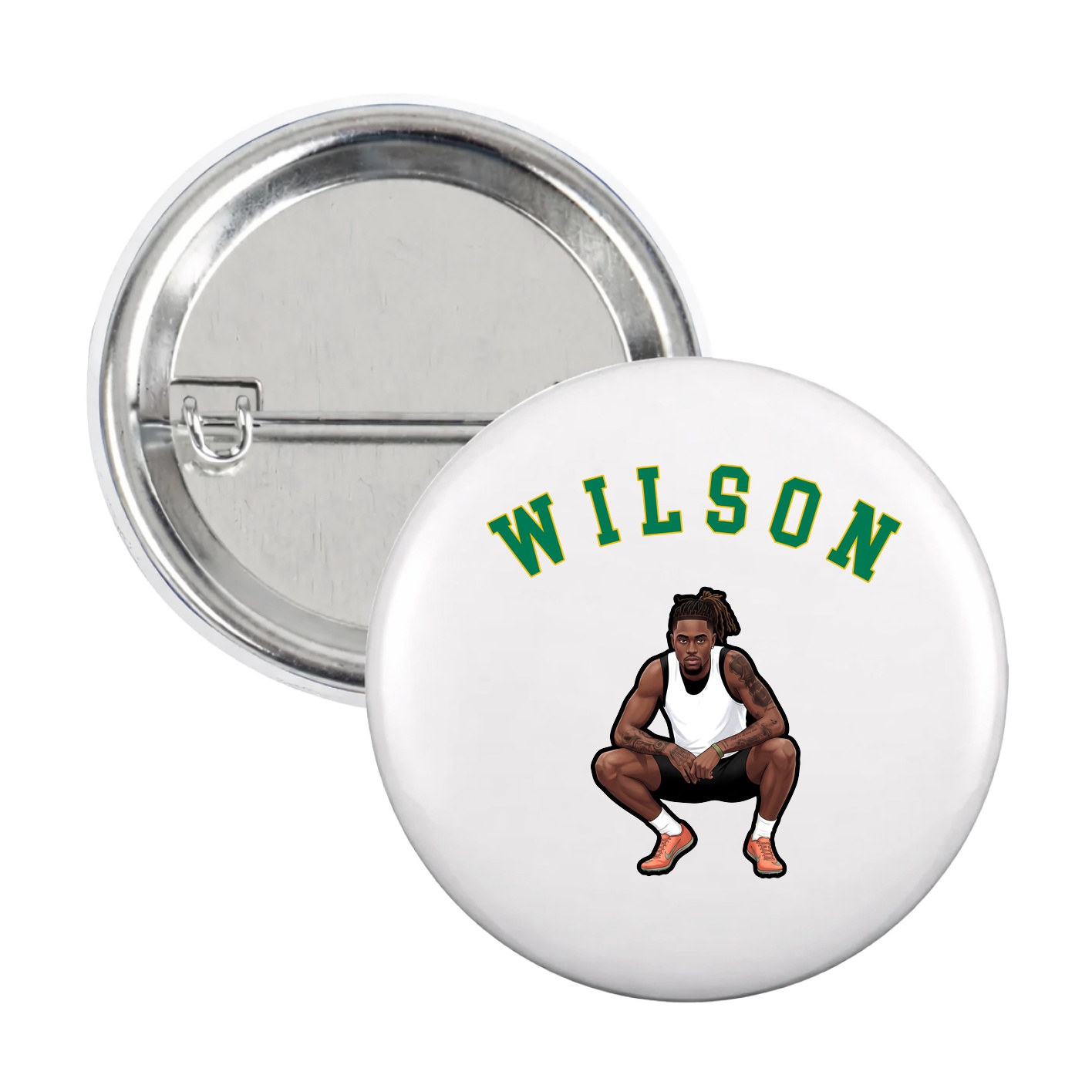 Game Day Button — Shirsey Arch in White