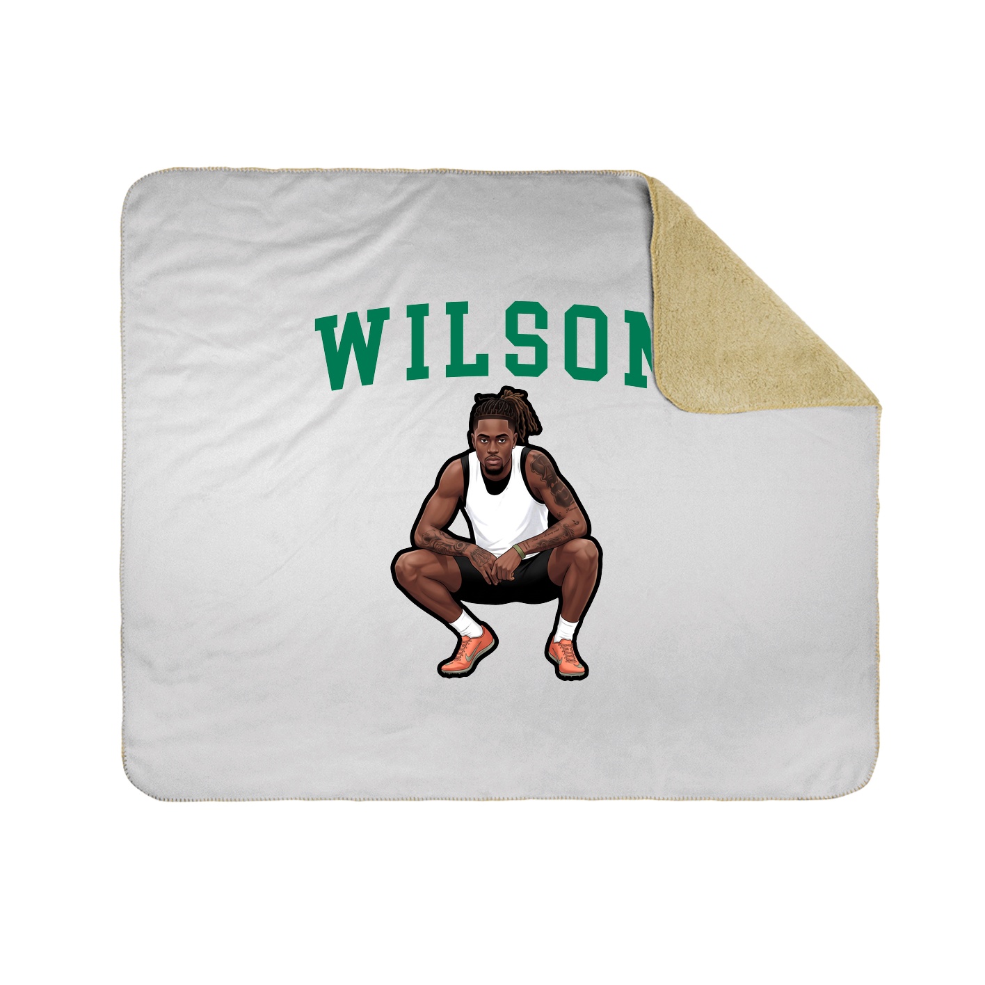 Throw Blanket — Shirsey in White