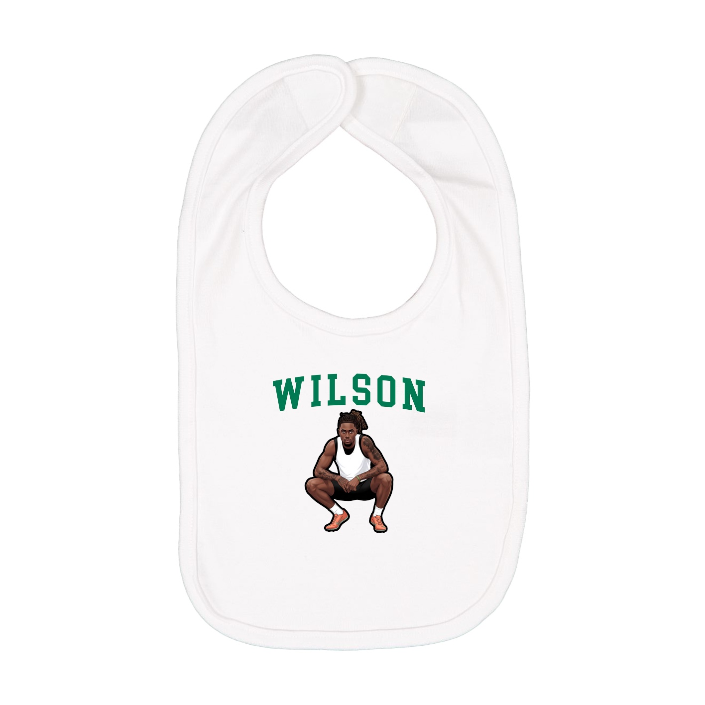 Infant Bib — Shirsey in White