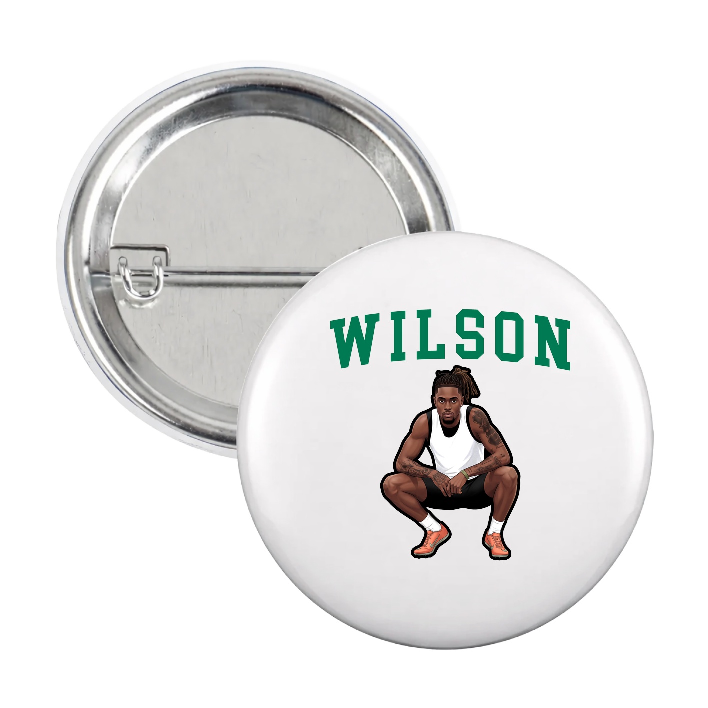 Game Day Button — Shirsey in White