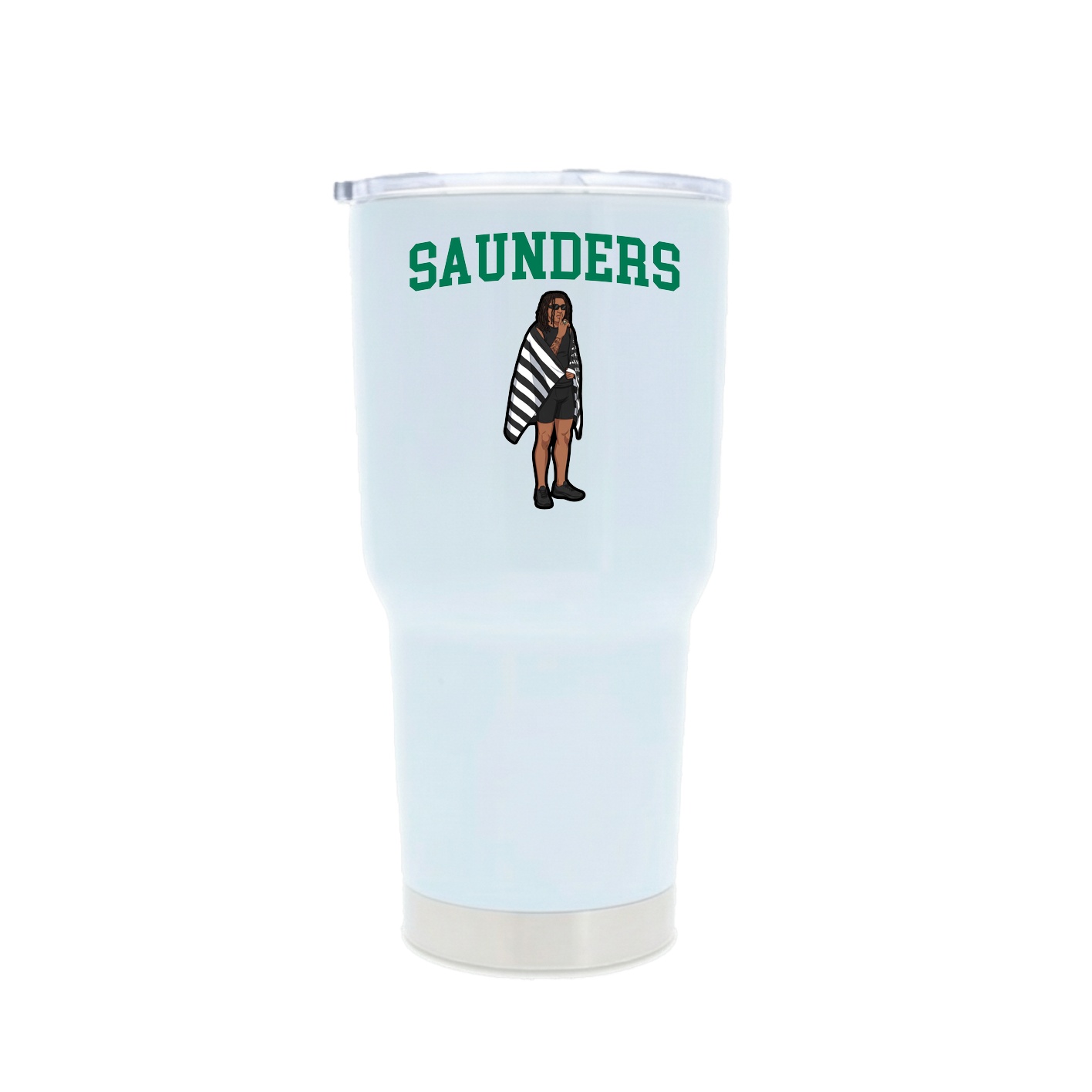 30oz Stainless Steel Tumbler — Shirsey in White