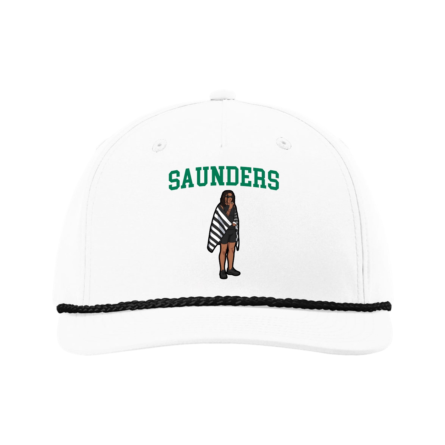 Five-Panel Classic Rope Cap — Shirsey in White