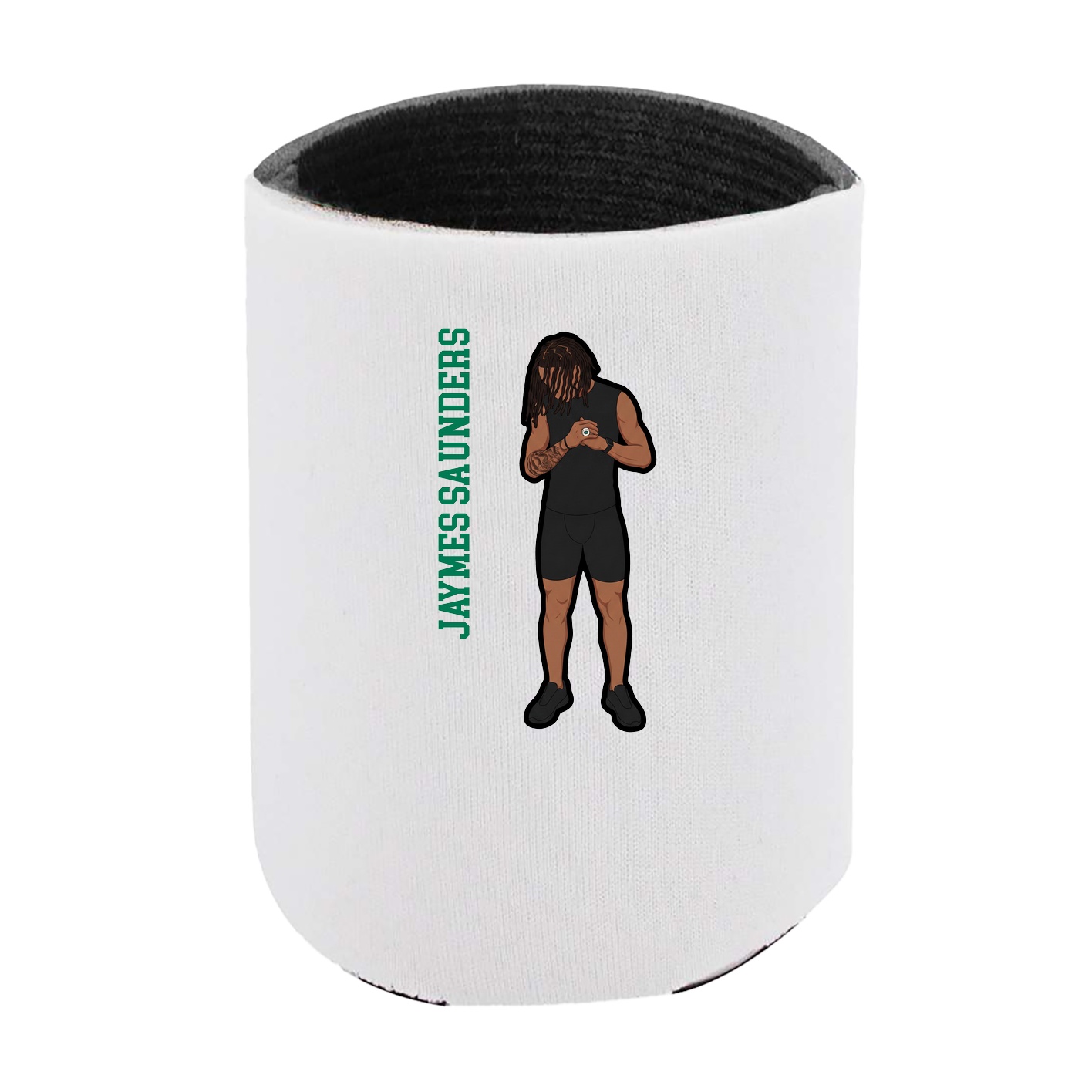 Can Holder — Name Vertical in White