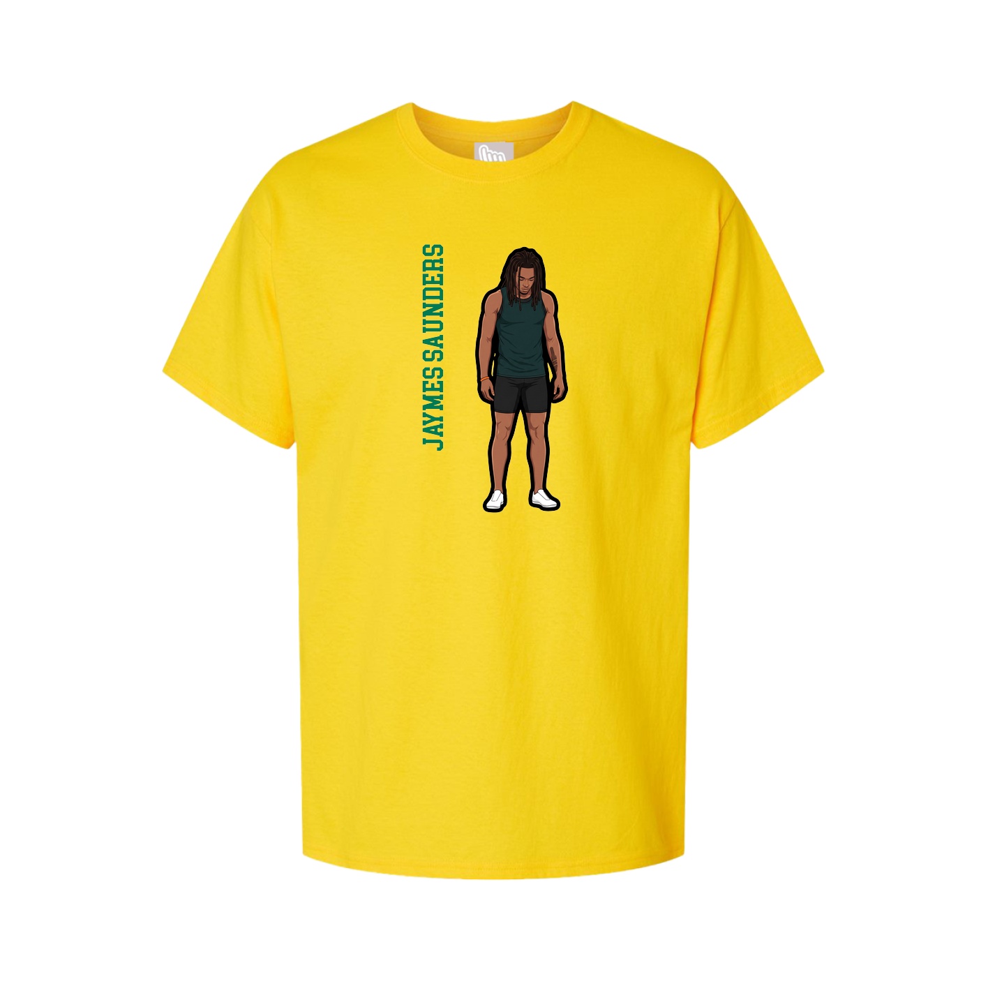Tee — Name Vertical in Gold
