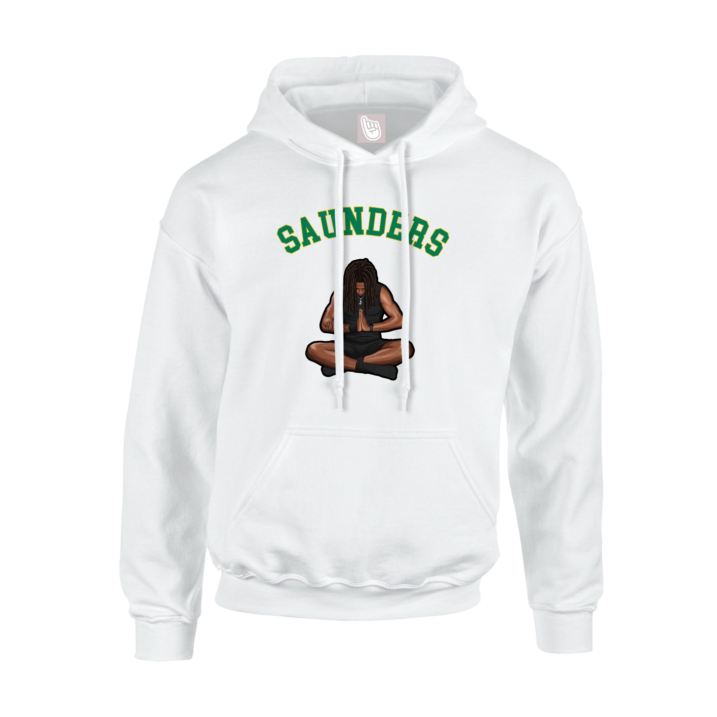 Youth Hoodie — Shirsey Arch in White