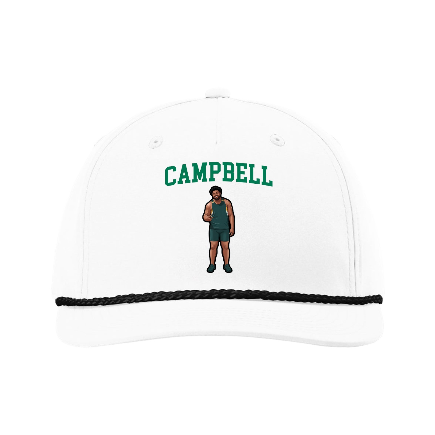 Five-Panel Classic Rope Cap — Shirsey in White