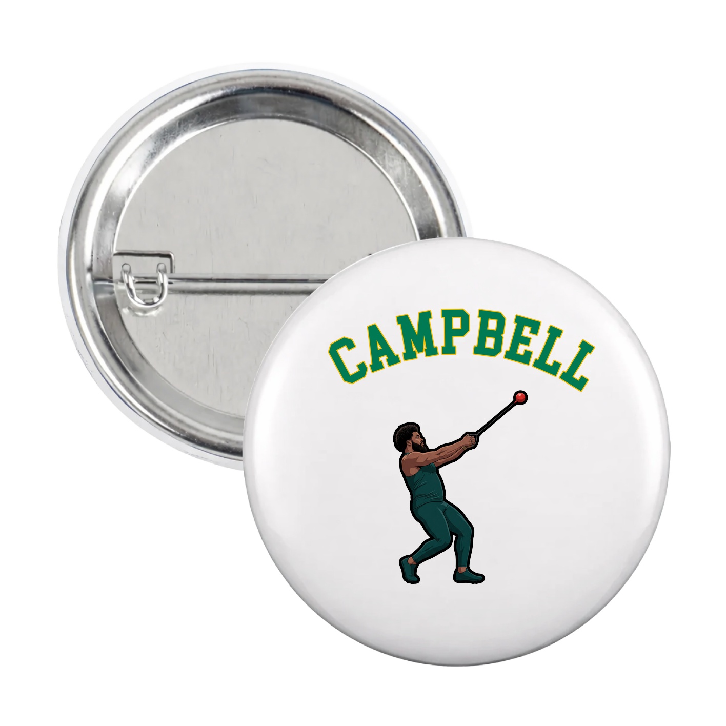 Game Day Button — Shirsey Arch in White