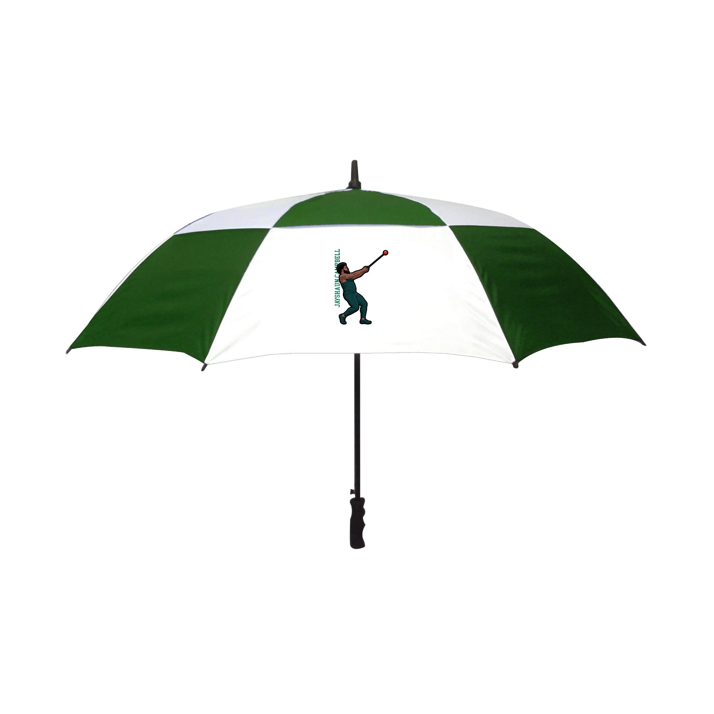 Golf Umbrella — Name Vertical in White