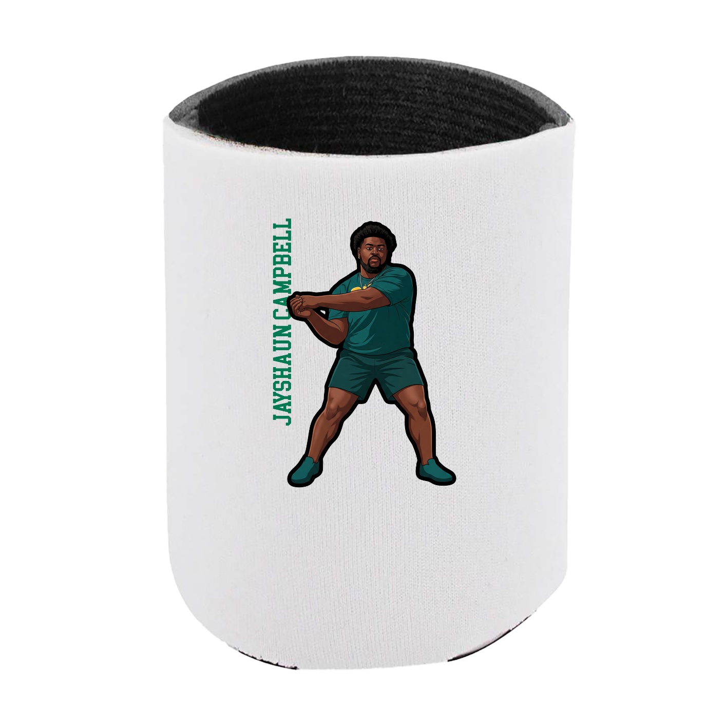 Can Holder — Name Vertical in White