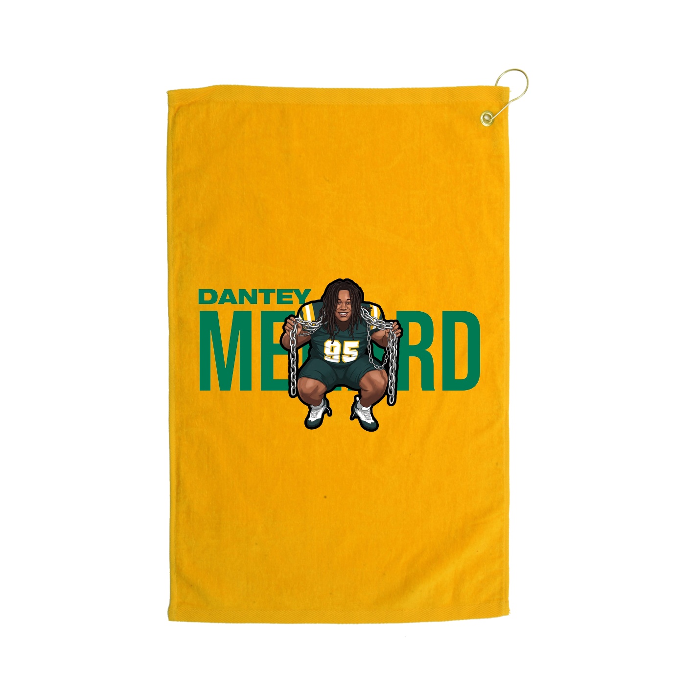 Golf Towel — Player Name in Gold