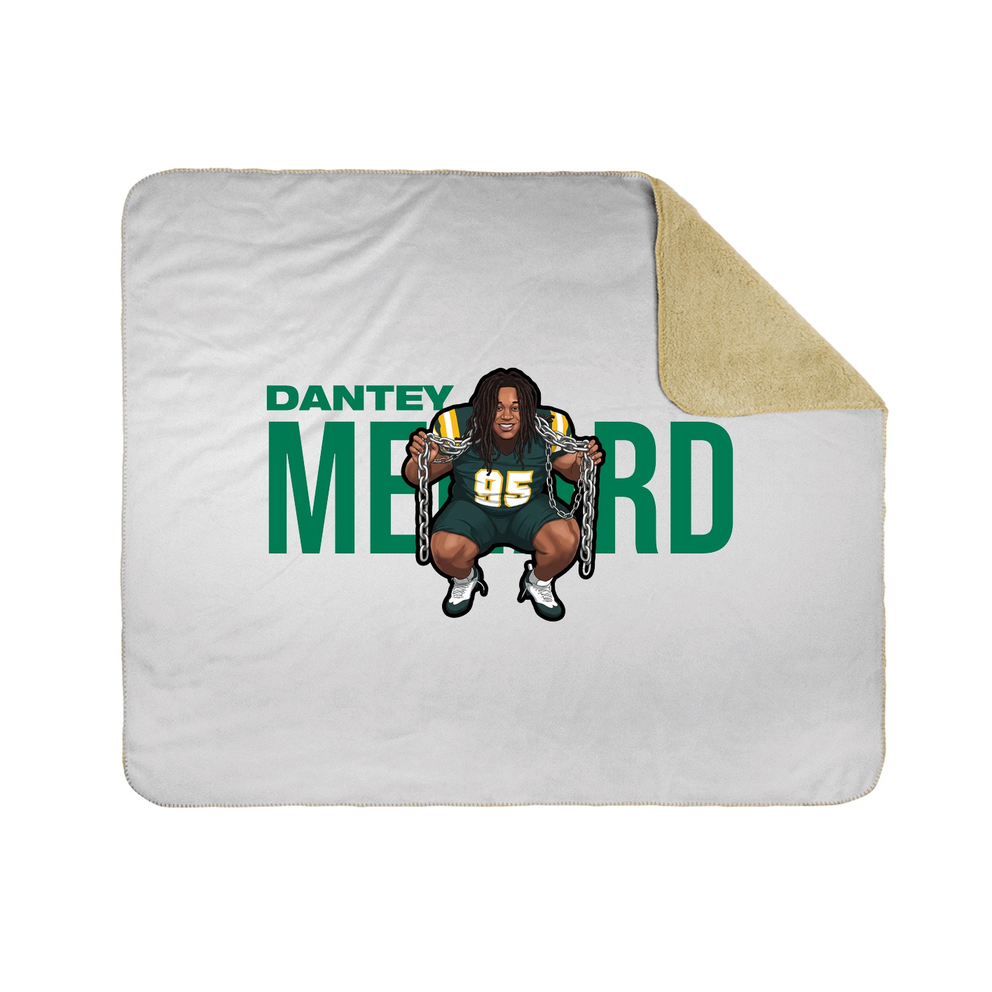 Throw Blanket — Player Name in White