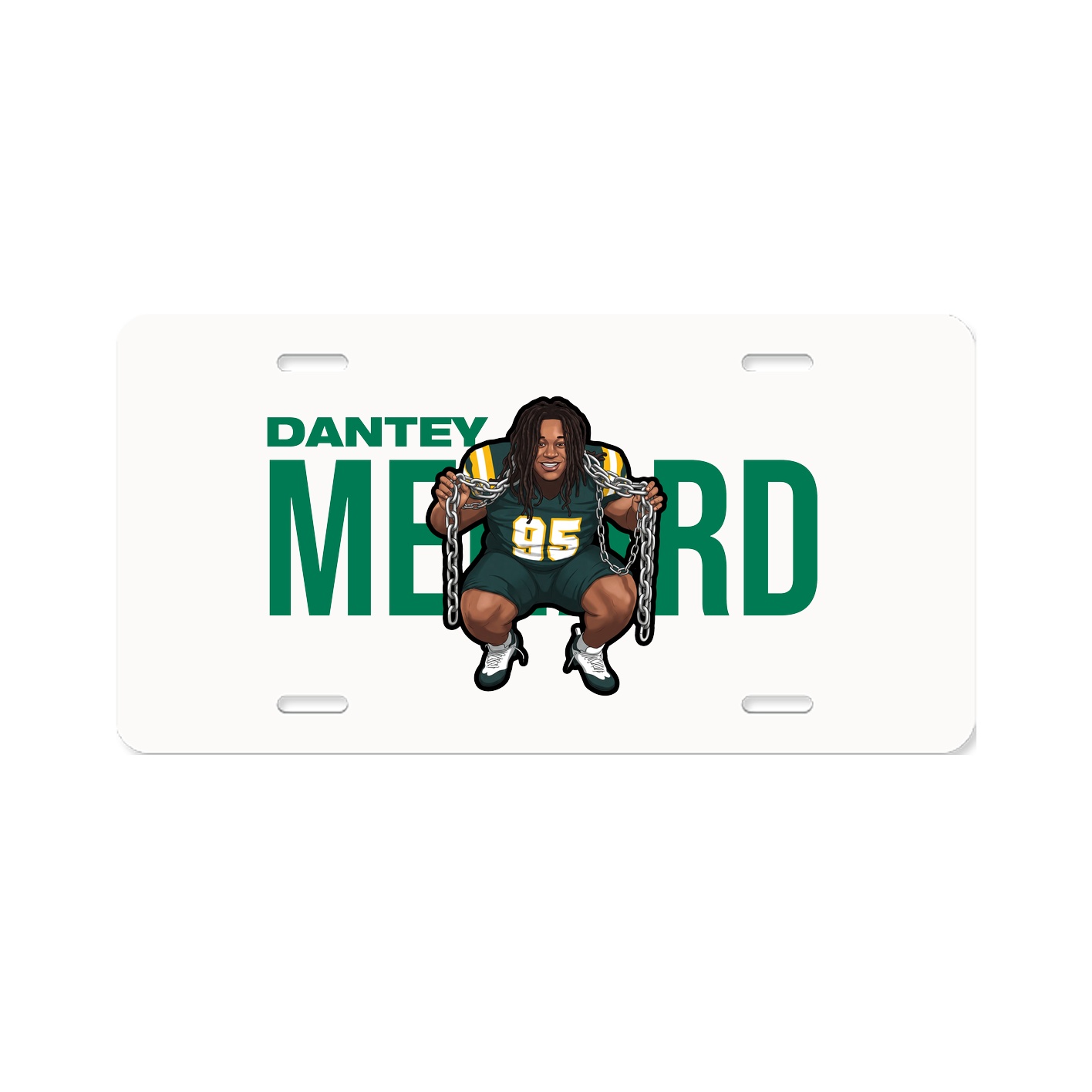 License Plate — Player Name in Classic