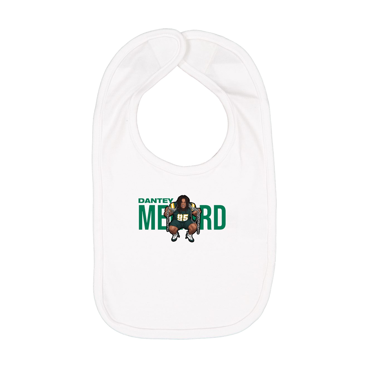 Infant Bib — Player Name in White