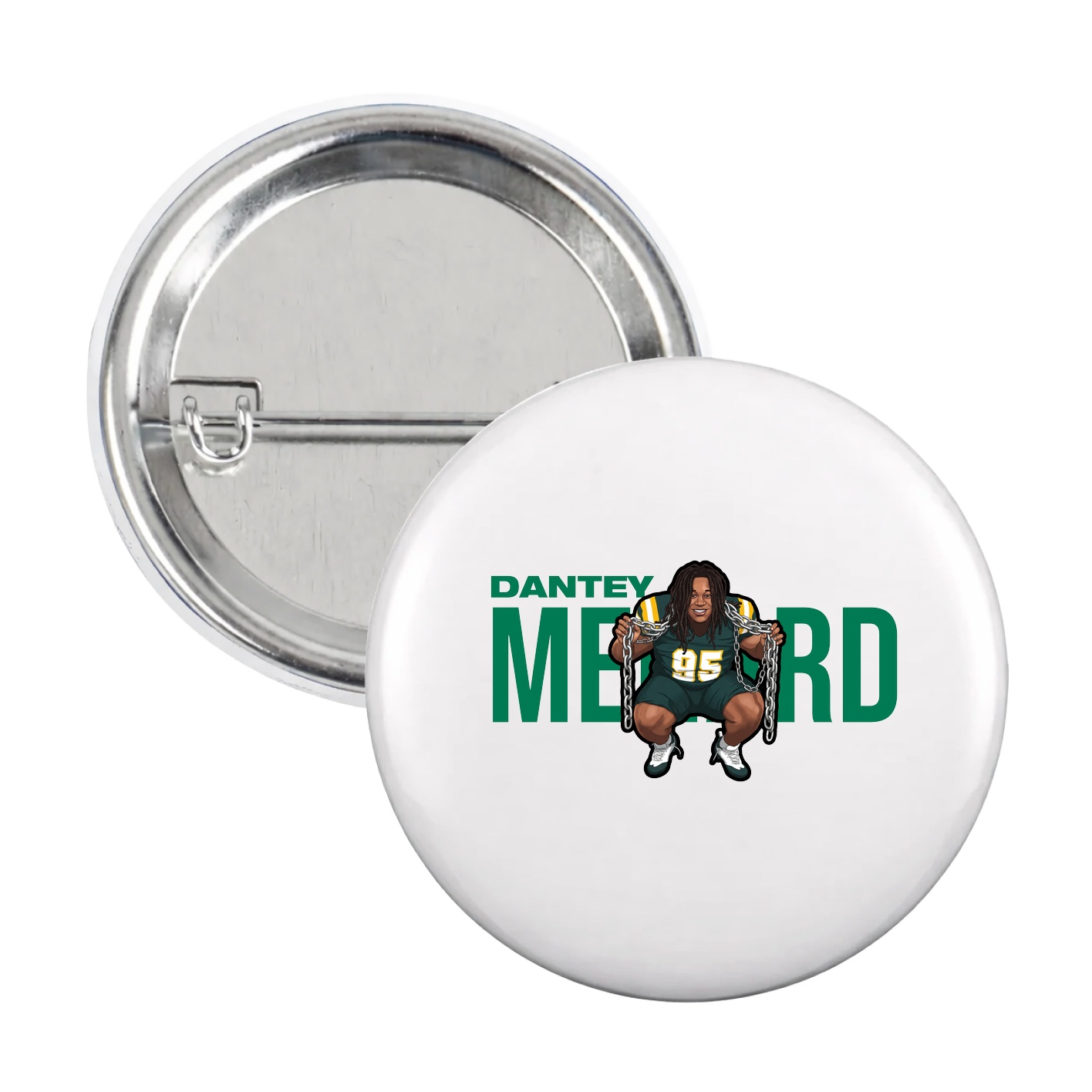Game Day Button — Player Name in White