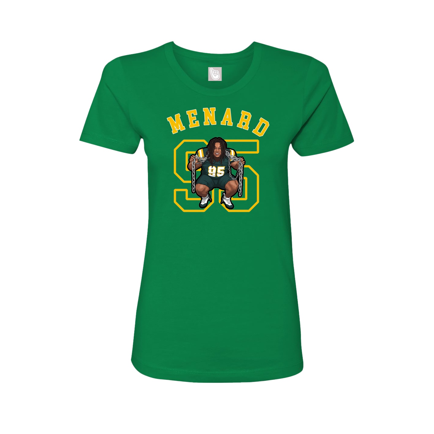 Fitted Women's Tee — Shirsey Arch in Green