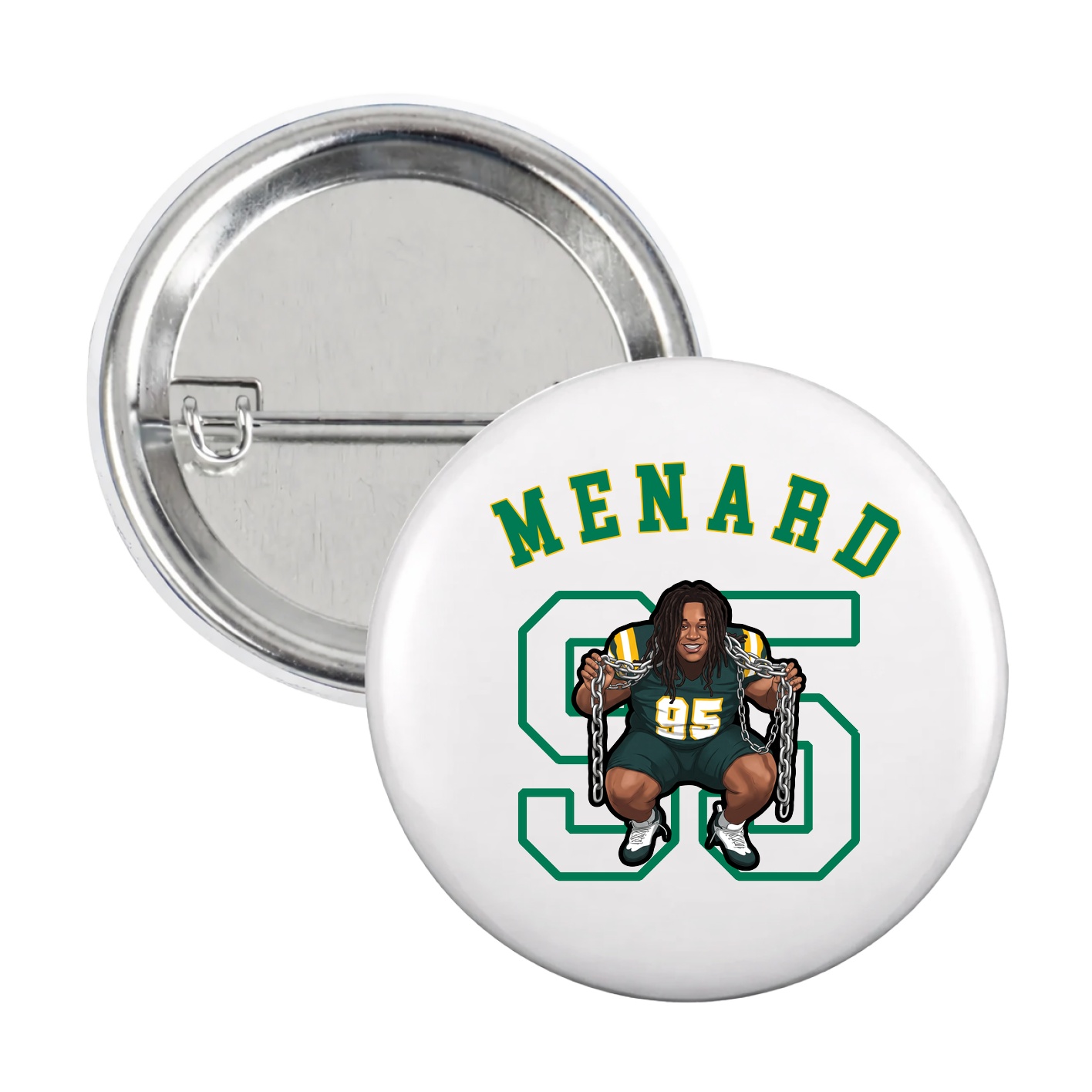Game Day Button — Shirsey Arch in White