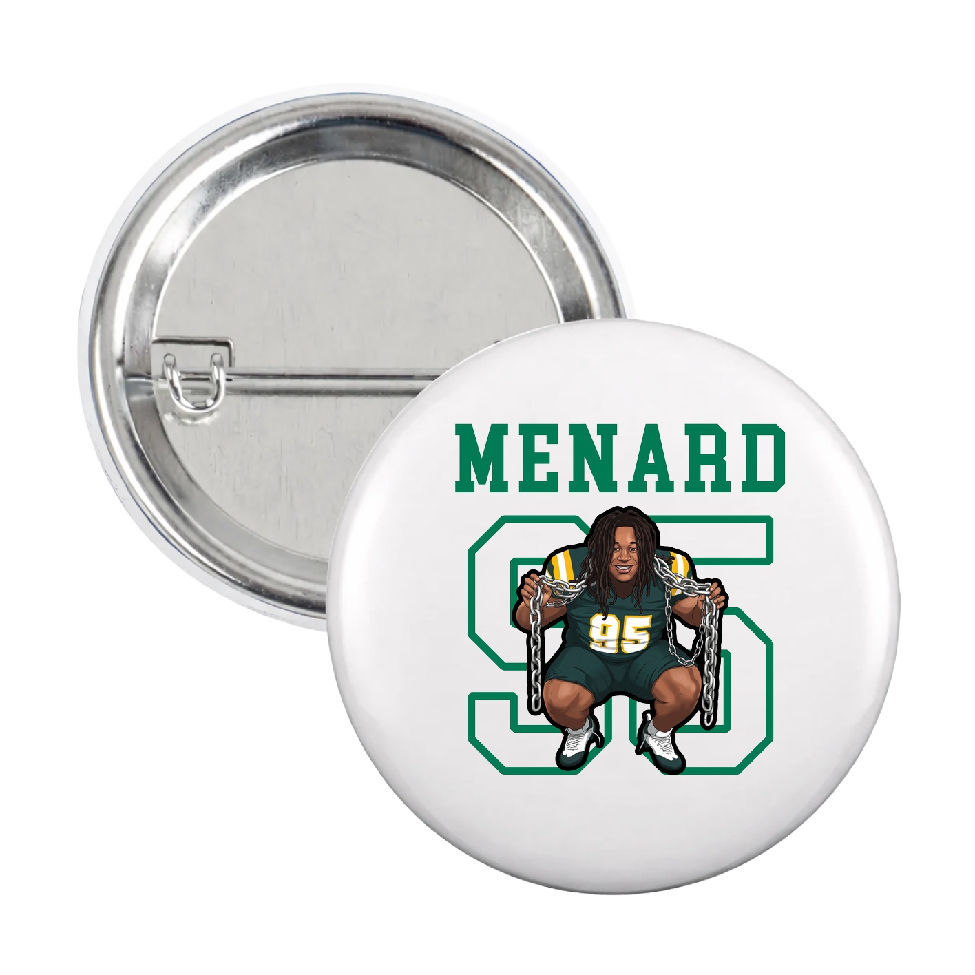 Game Day Button — Shirsey in White