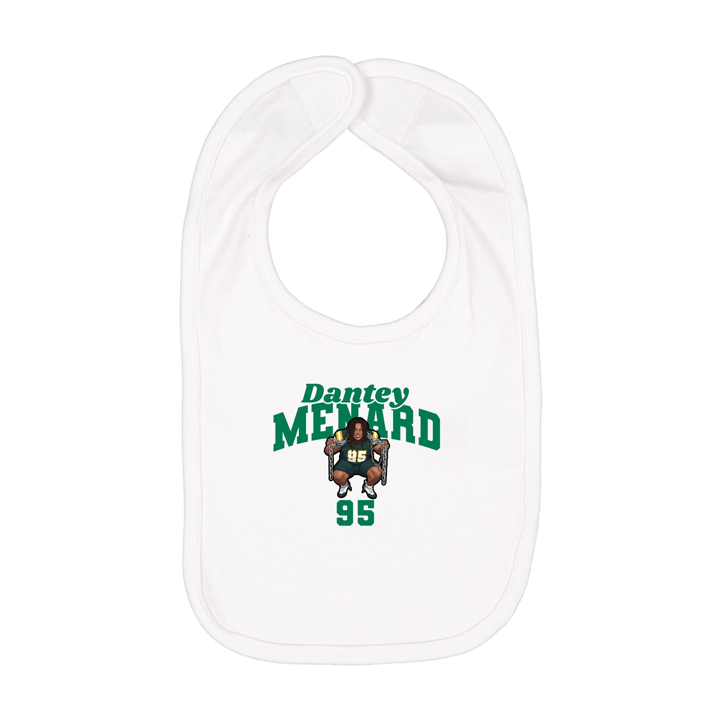 Infant Bib — Signature Arch in White