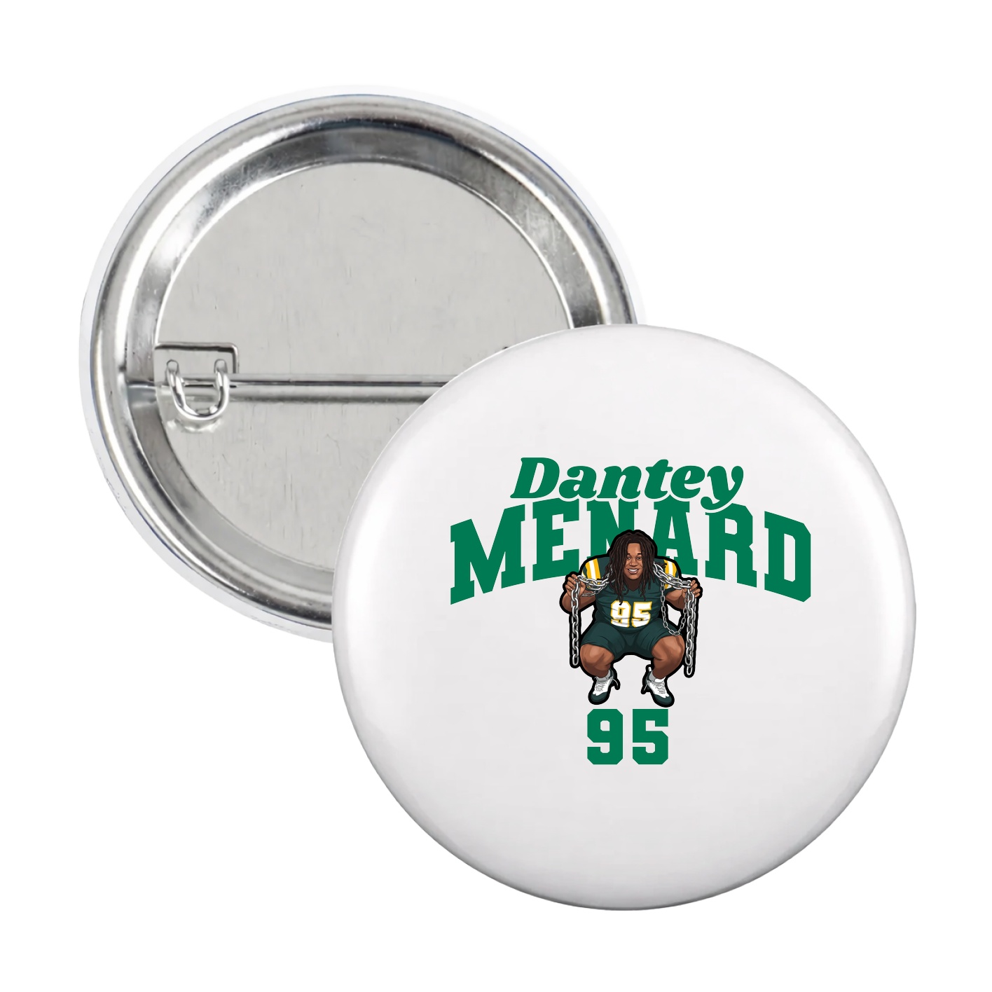Game Day Button — Signature Arch in White