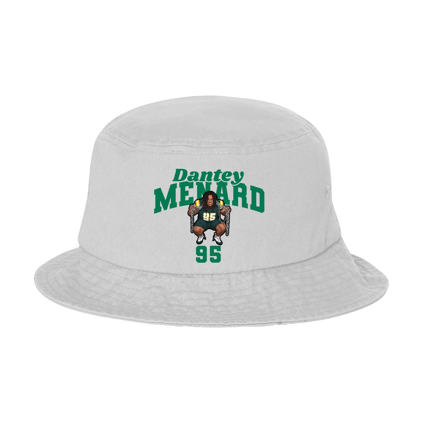 Bucket Cap — Signature Arch in White