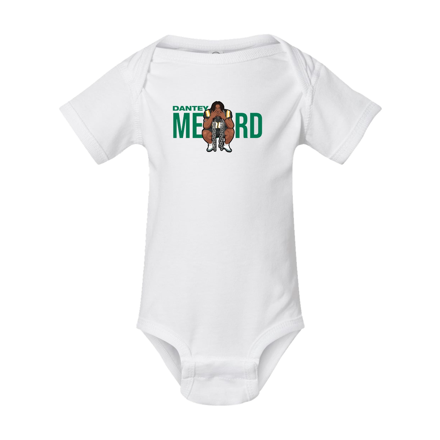 Baby Onesie — Player Name in White
