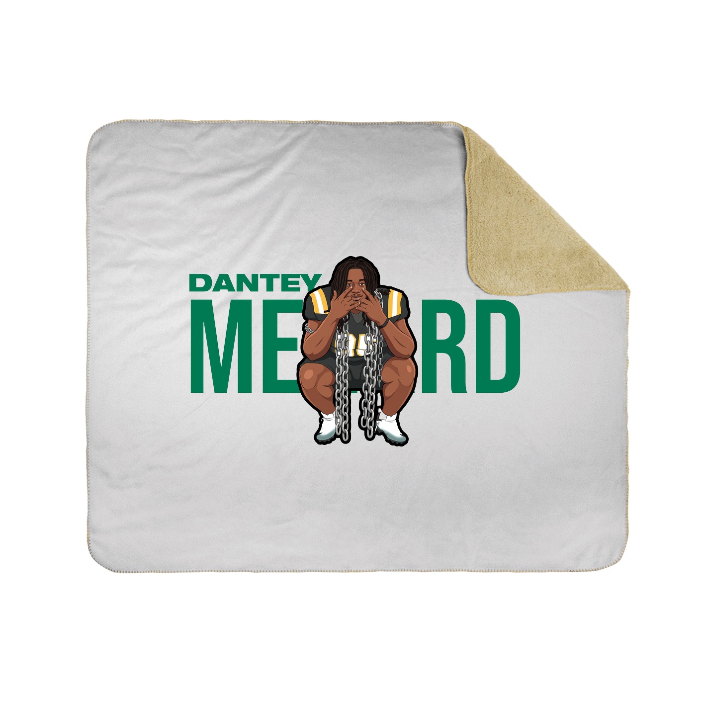 Throw Blanket — Player Name in White