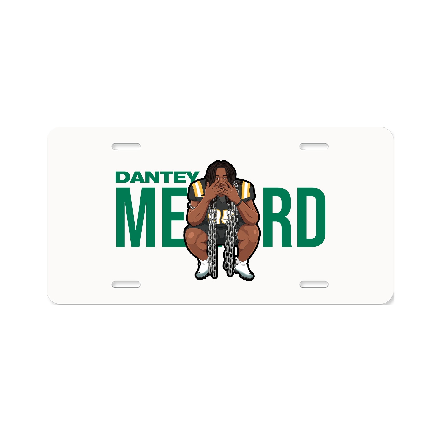 License Plate — Player Name in Classic