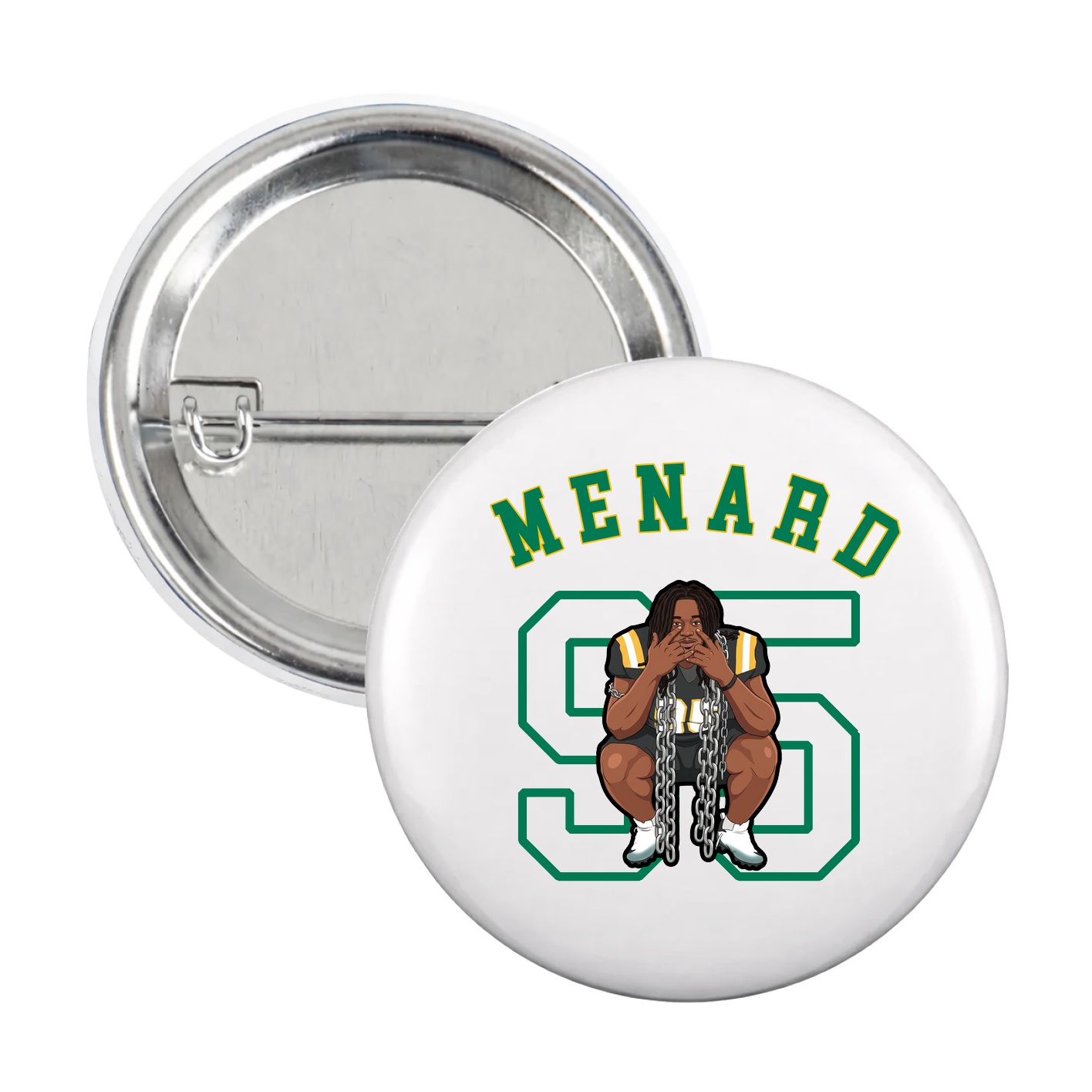 Game Day Button — Shirsey Arch in White