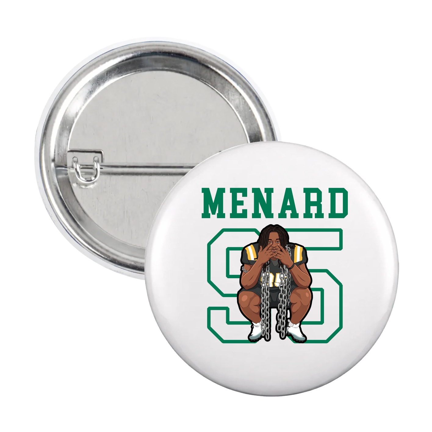 Game Day Button — Shirsey in White