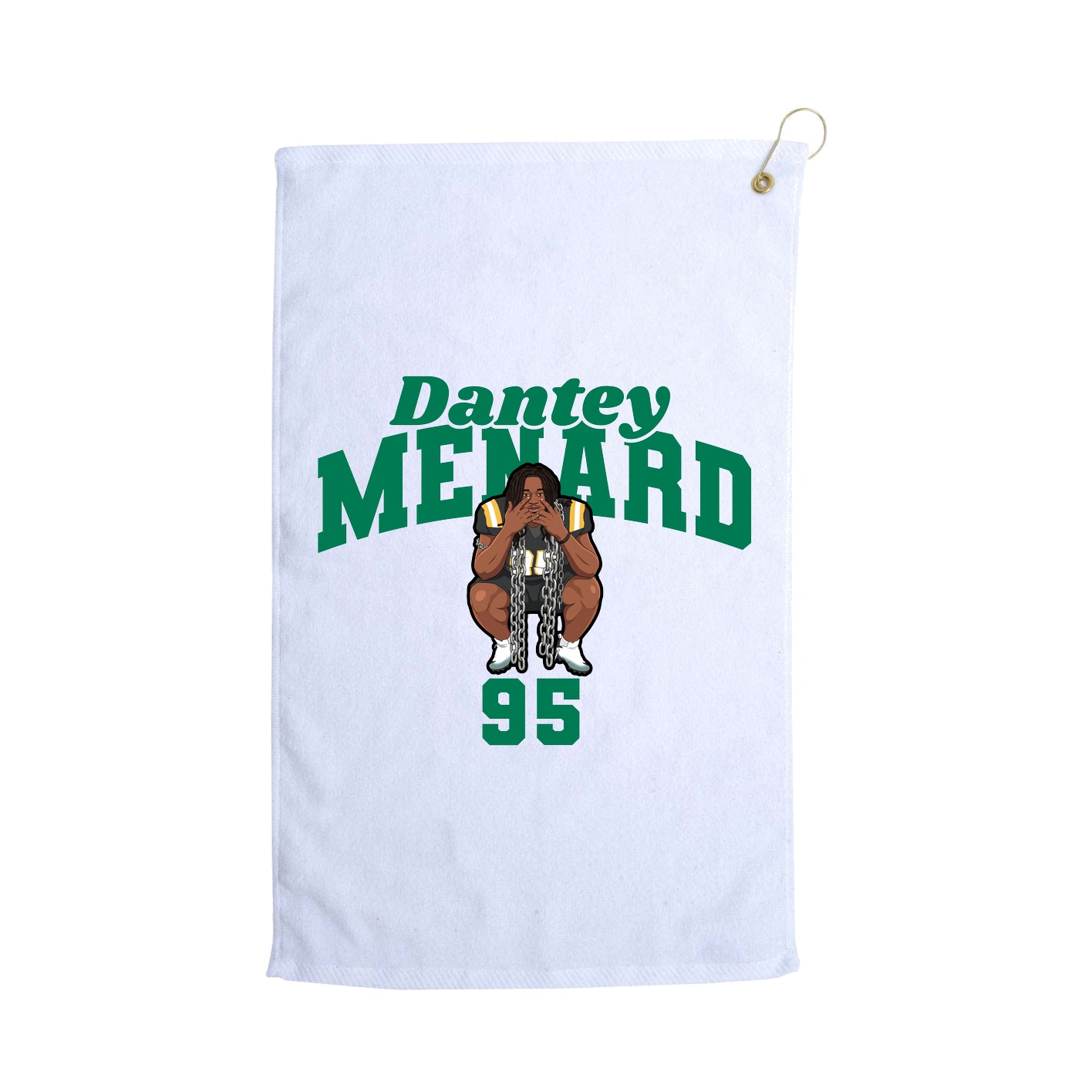 Golf Towel — Signature Arch in White