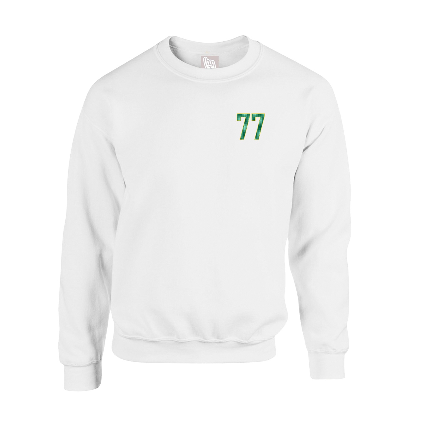 Fleece Crew — Front Shirsy in White