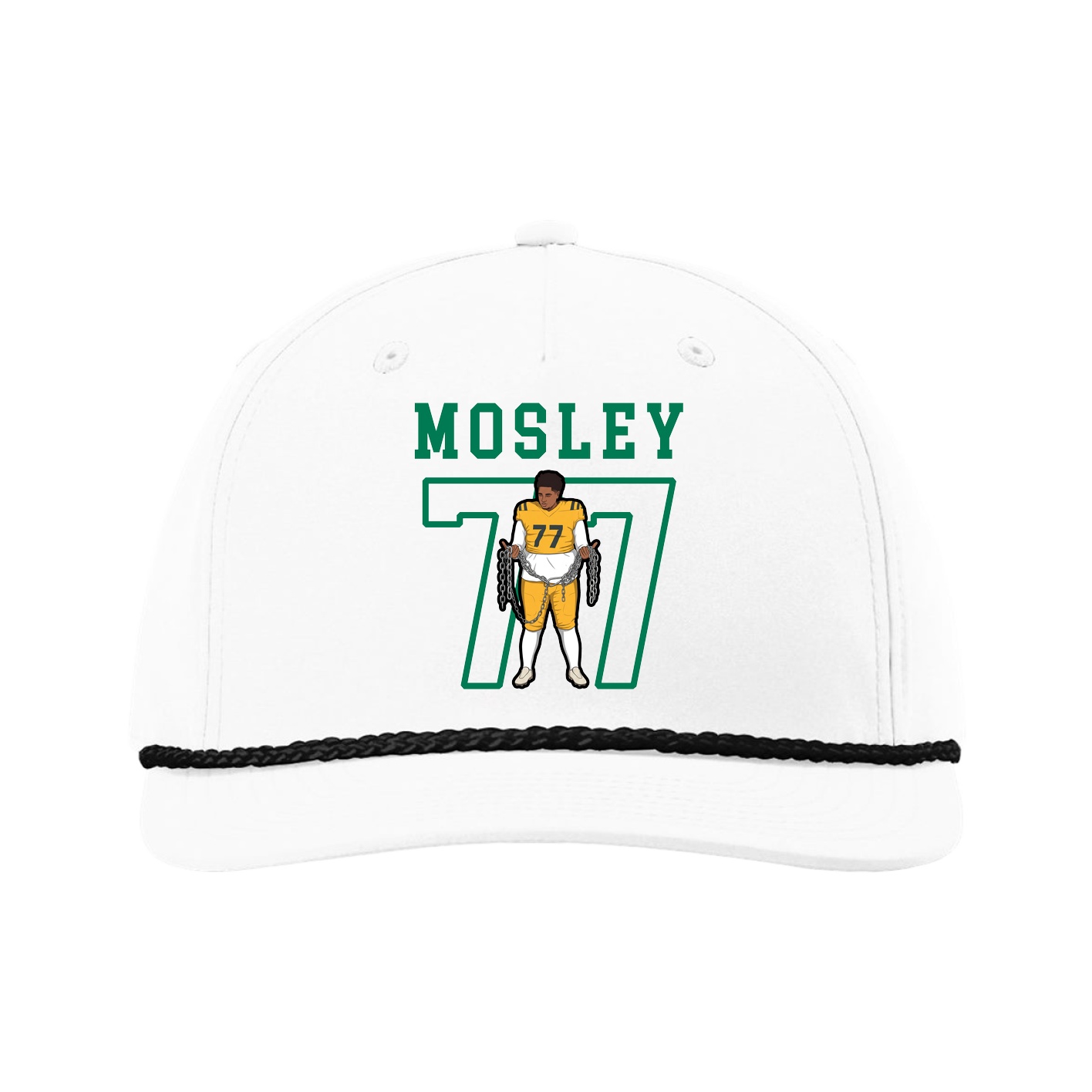 Five-Panel Classic Rope Cap — Shirsey in White