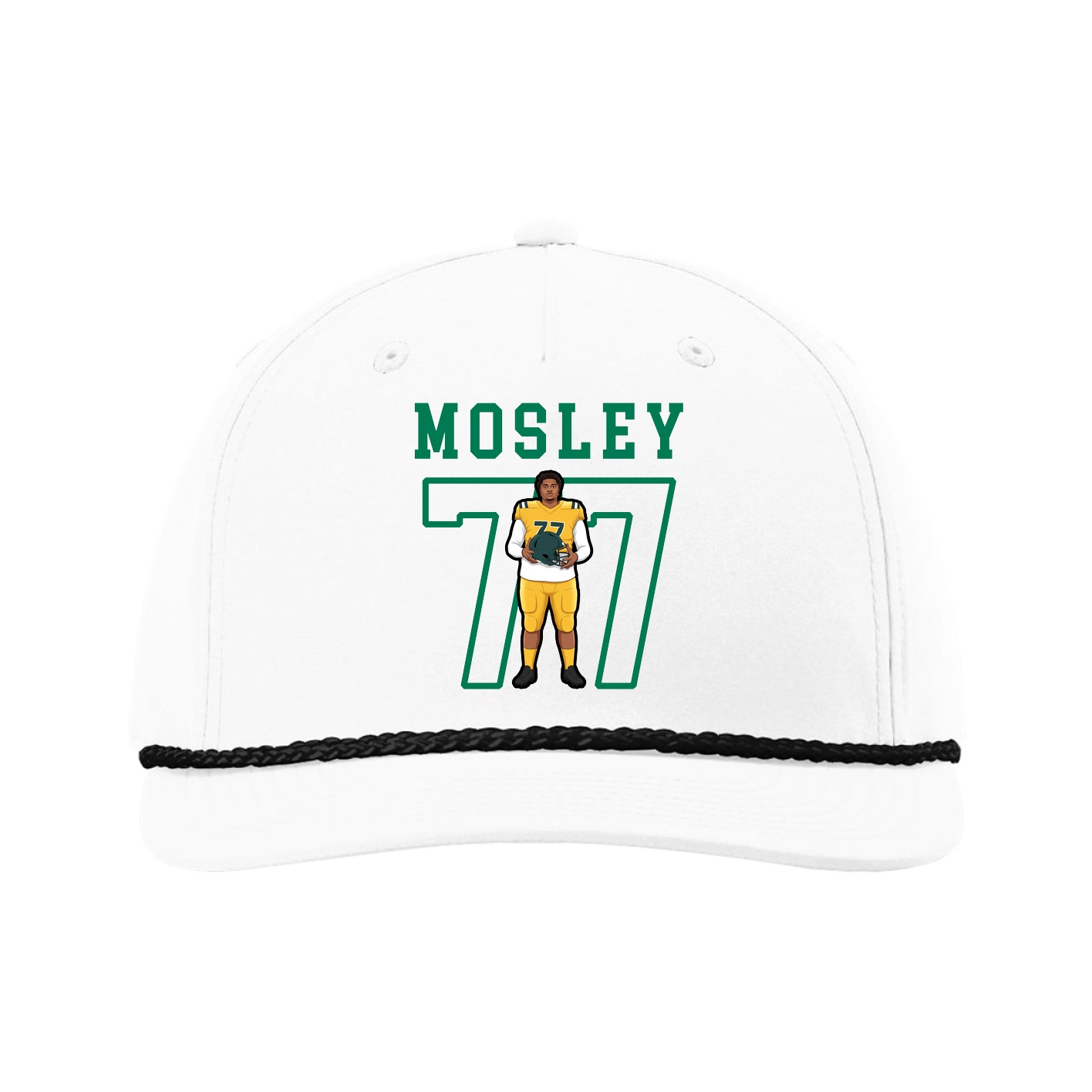 Five-Panel Classic Rope Cap — Shirsey in White