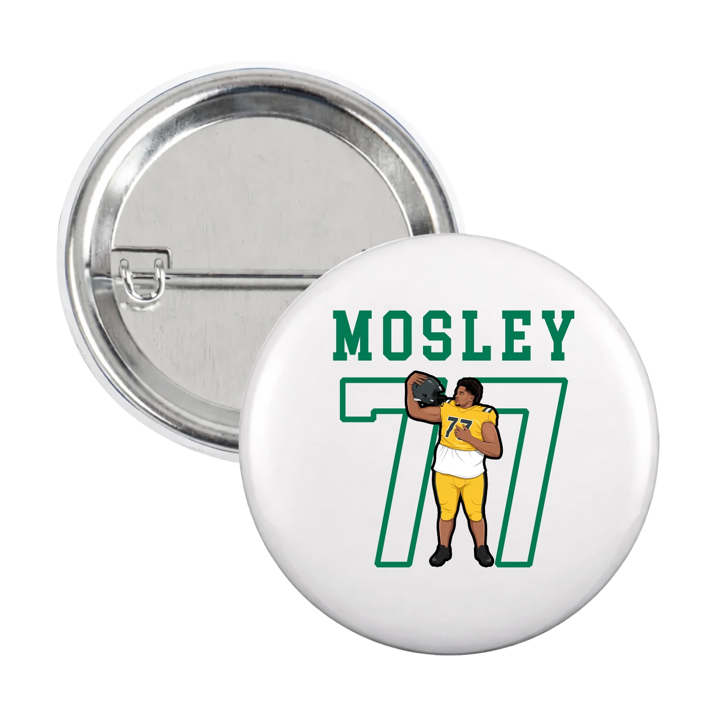Game Day Button — Shirsey in White