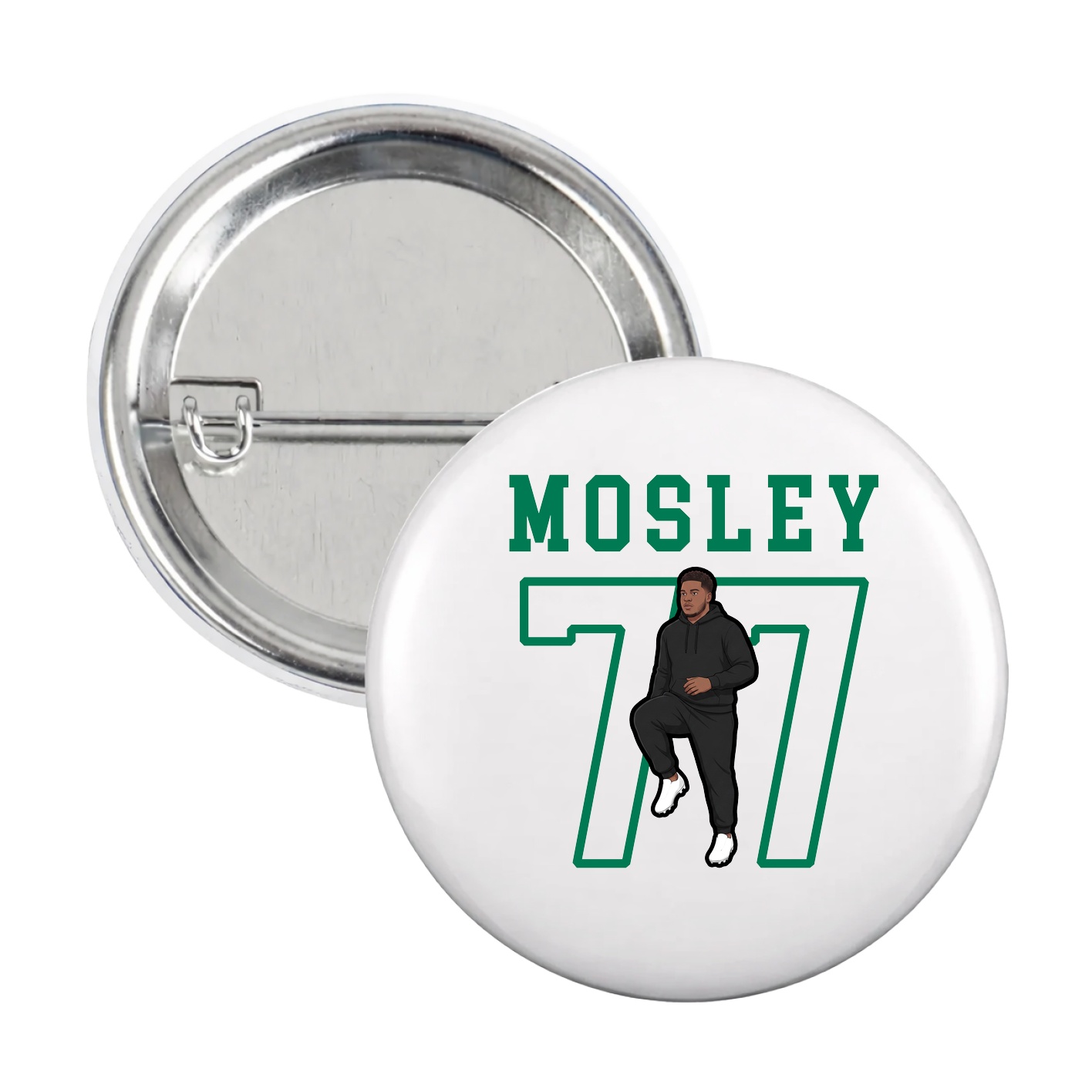 Game Day Button — Shirsey in White