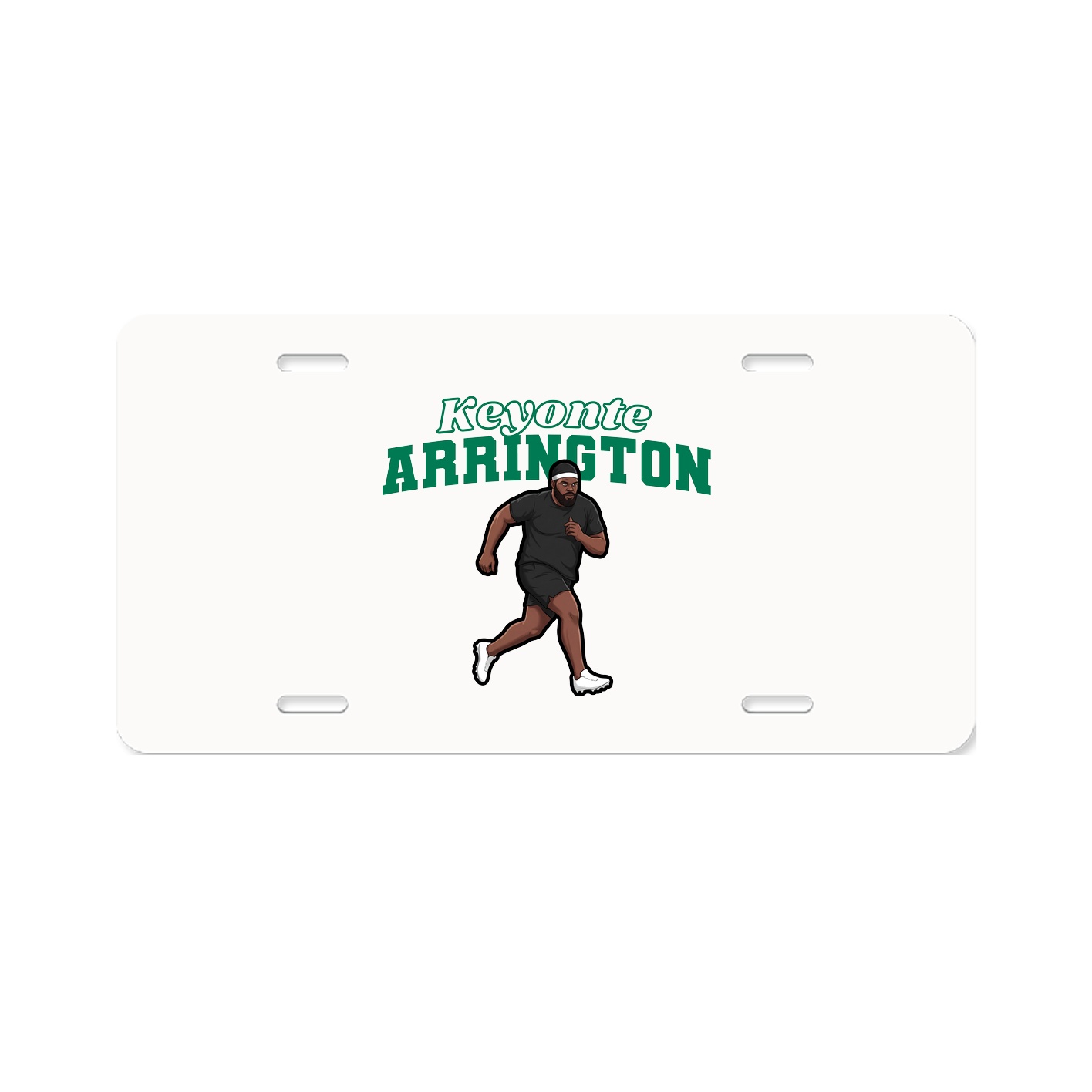 License Plate — Name Arch in Classic