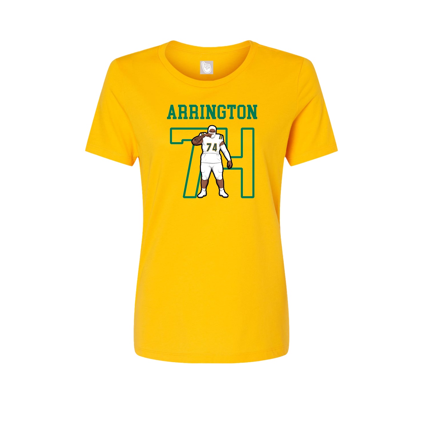 Fitted Women's Tee — Shirsey in Gold