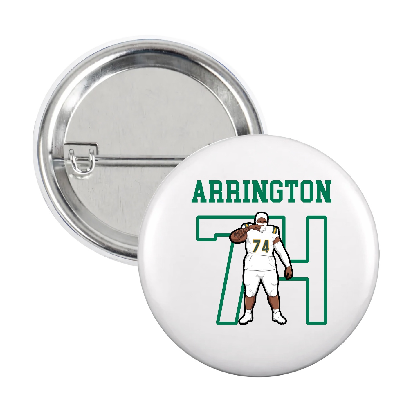 Game Day Button — Shirsey in White
