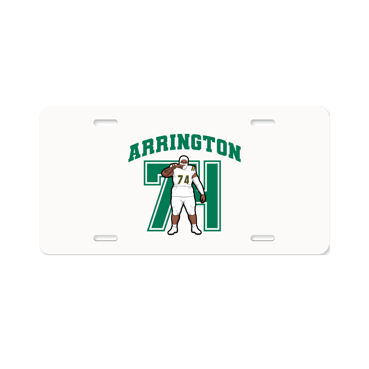 License Plate — Number in Classic