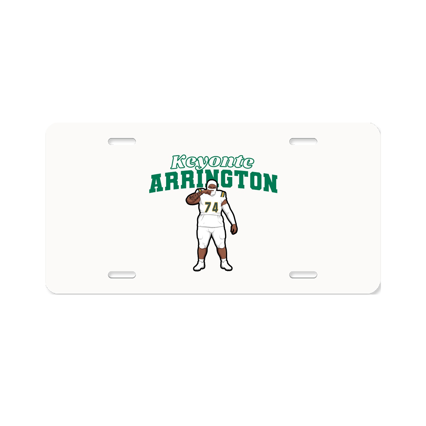 License Plate — Name Arch in Classic