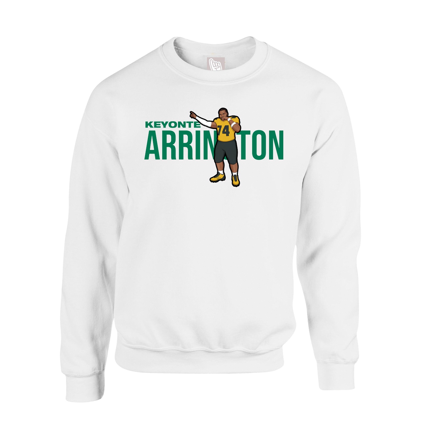 Fleece Crew — Player Name in White